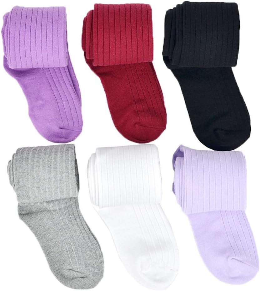 LOHKIAO Baby Knit Cable Footed Tights for Girl