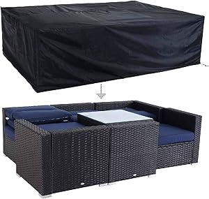 PHI VILLA Outdoor Patio Sofa Covers, Waterproof Outdoor Furniture Cover All Weather Protection,85.5" L x 60" W x 26.4" H