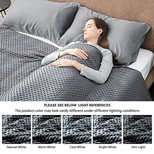 Bedsure Weighted Blanket Queen Size with Removable Cover Washable