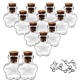 MIGK 24pcs Small Mini Glass Jars Bottles with Cork