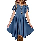blibean Tween Girls Summer High Low Boho Dresses Size 4-15 Years