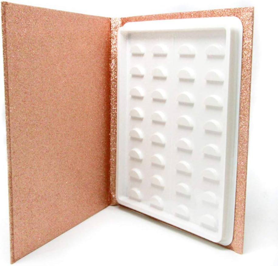 16 Pair False Eyelash Storage Book Box, Display Container Holder, False Eyelash Storage Case