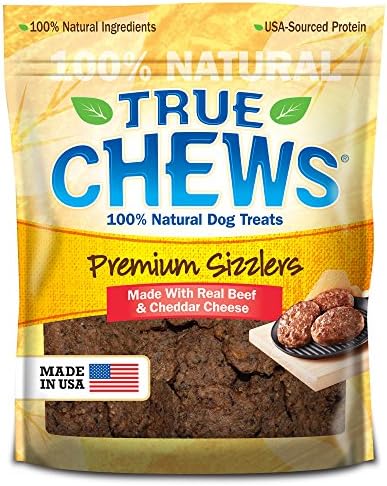True Chews Premium Sizzlers Dog Treats, Beef &amp; Cheddar Cheese, 12 Ounce
