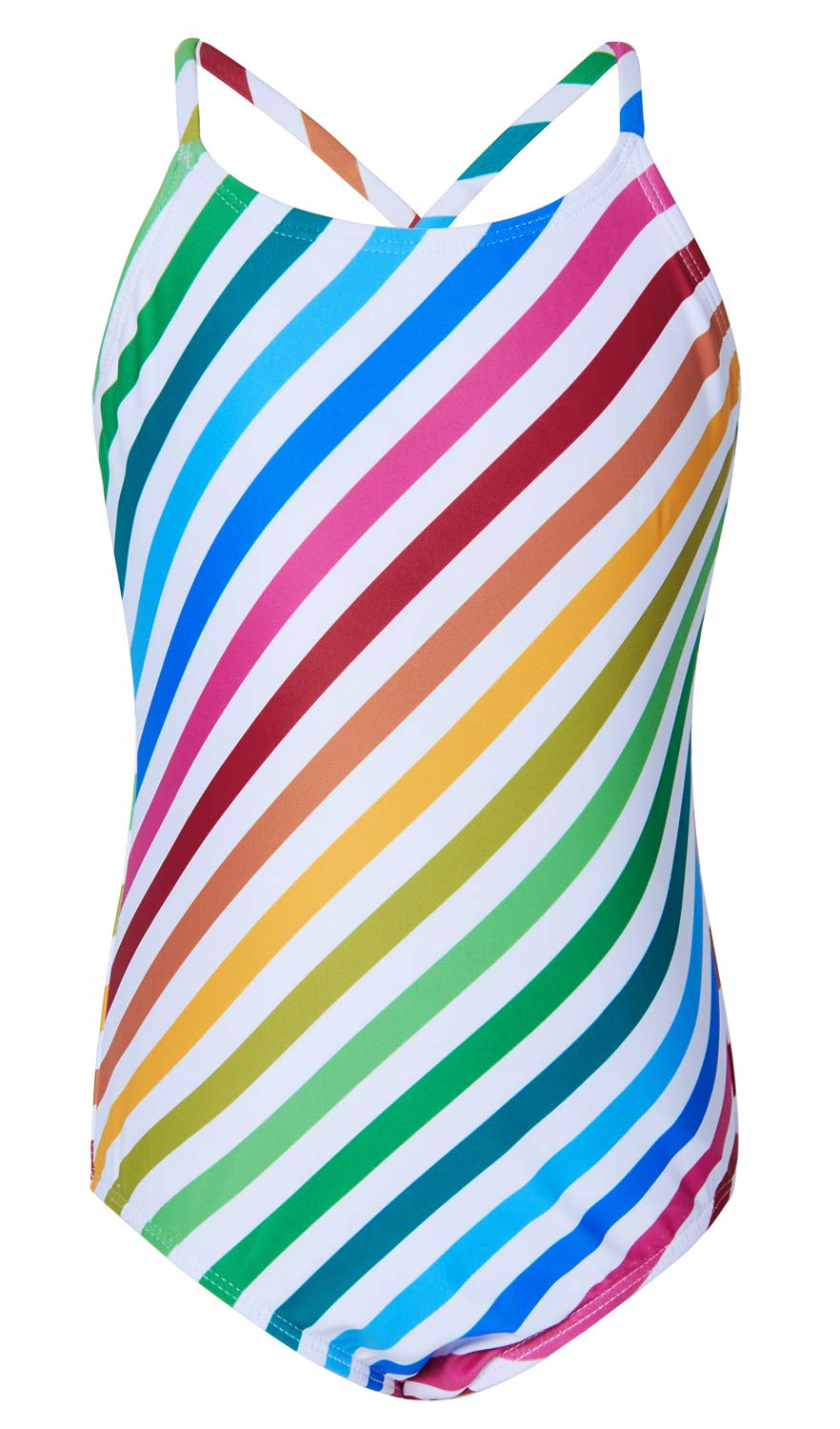 RAISEVERN bébés Filles imprimés Mignon One Piece Maillots de Bain Arc -en- Bain Costume Maillots de Bain Maillots de Bain