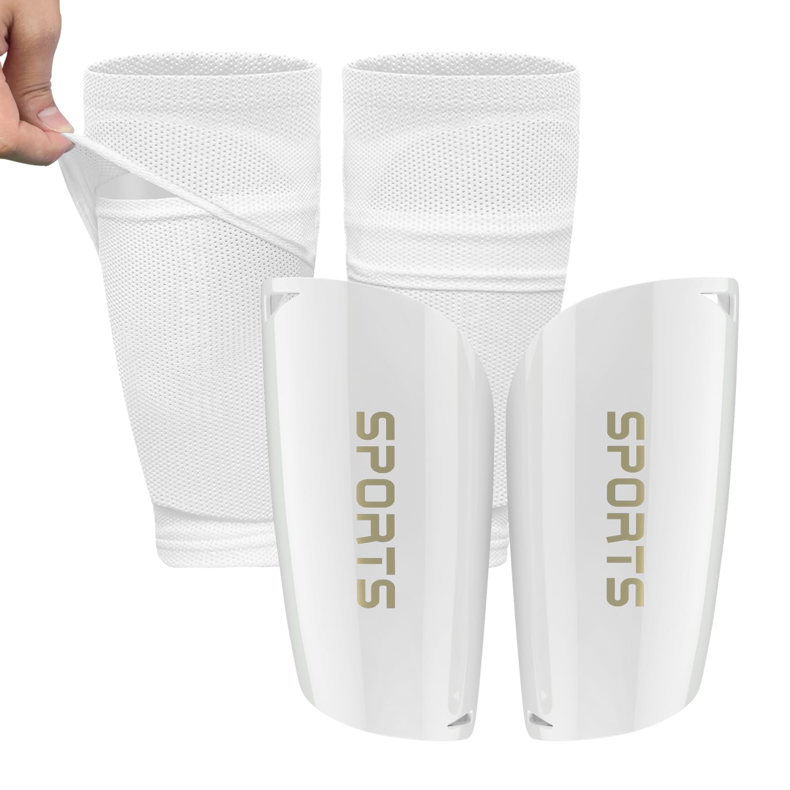 Photo 1 of ATHCISE Kids Youth Soccer Shin Guards with Sleeves, Slip in Shinguards Soccer Shin Pads for 3-15 Years Old Boys Girls Child Teens