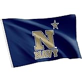 Desert Cactus United States Naval Academy USNA Flag - 3 x 5 Feet Midshipmen Banner, Indoor/Outdoor Durable Fabric, 100% Polyester Design (Style 1)