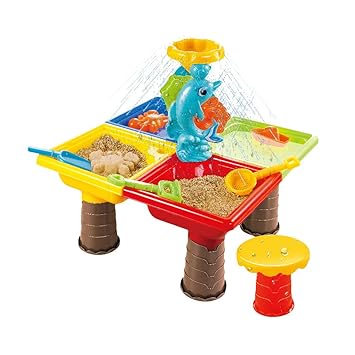 summer fun sand and water table