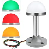 Industrial Warning Lights Stainless Steel 24V DC/AC LED 3 Colors 1 Layer with Aluminum Tube Column Signal Tower Indicator Lamp Beacon Signal Light