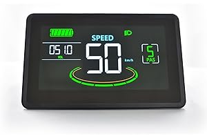 Mcezdy Ebike Display, UART No. 2 Protocol, 24V-60V Colorful Cycling Computer with Charging Port for Mobile Devices, Ebike LCD Display to Enrich Cycling Journey