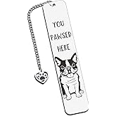 Dog Mom Gifts for Women, Boston Terrier Gifts, Vet Tech Veterinary Gifts, Dog Lovers Gifts for Women, Book Club Dog Themed Gifts for Readers Book Lovers Women Men, Bookish Dog Dad Christmas Gifts