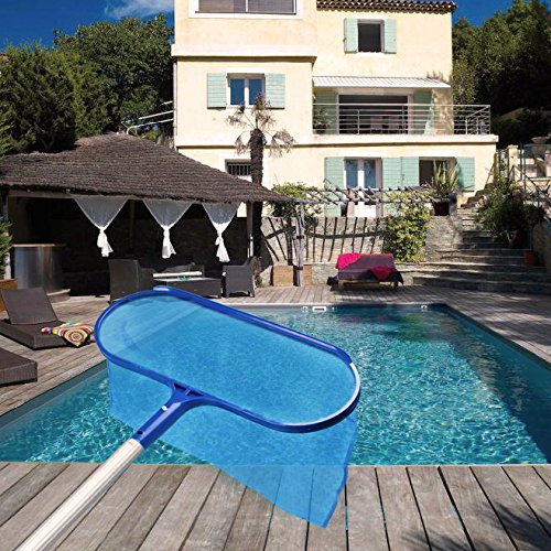 image for Evob Pool Net Leaf Skimmer Net Deep Bag Leaf Rake Pool Skimmer - Fine 