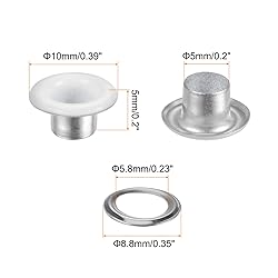 HARFINGTON 200 Set Color Round Grommets 5mm