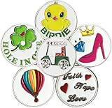 FINGER TEN Golf Ball Marker UK Flag 6 Pack Hat Clip Divot Tool Magnetic view 8