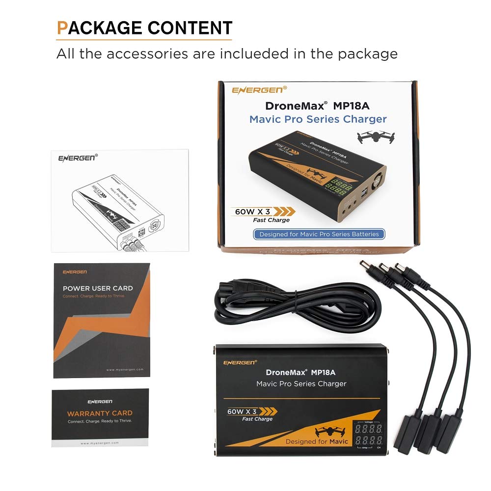 Energen En Dm Mp18a Dronemax Mp18a Drone Battery Charger Dji