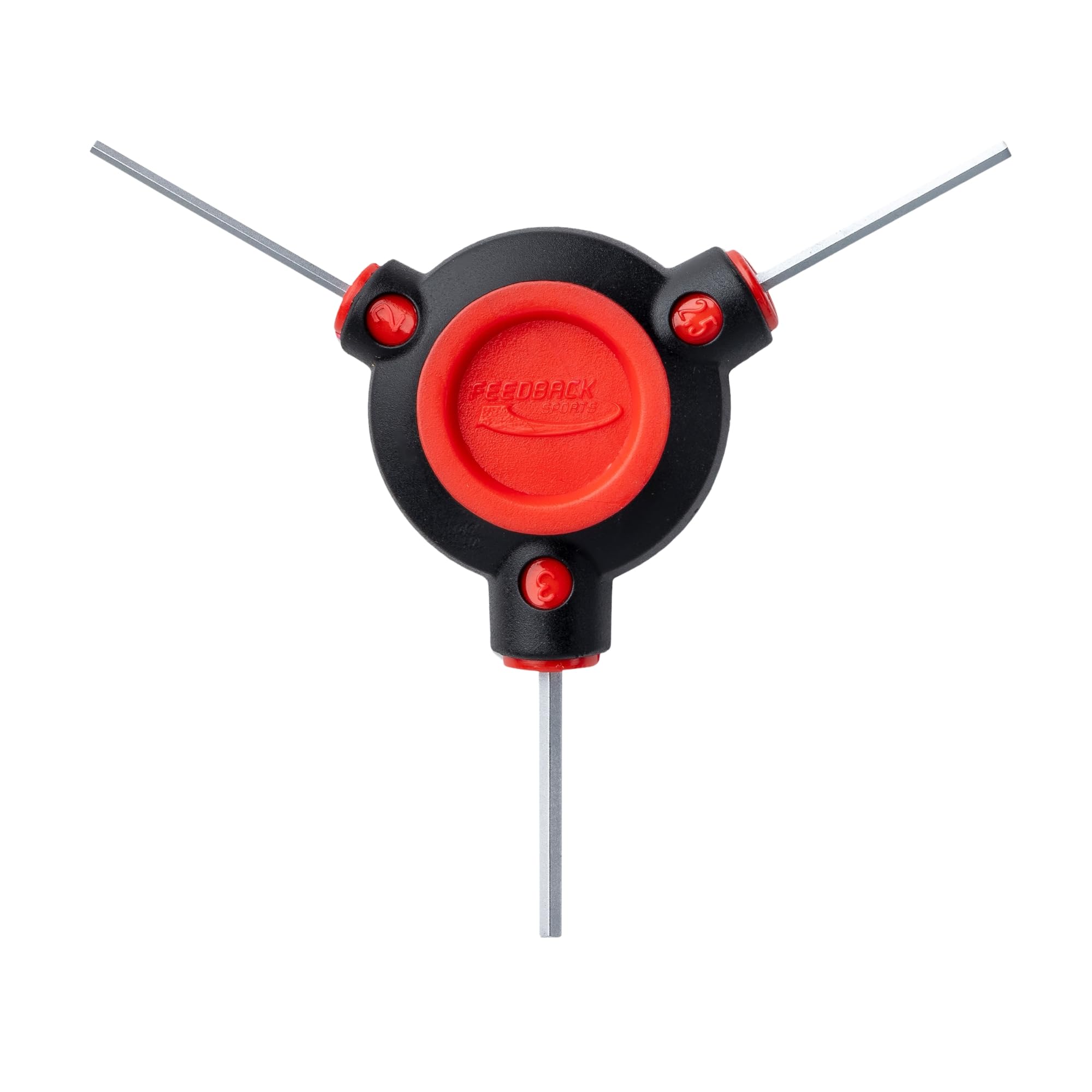 Feedback Sports | Bike Tools and Accessories | 3-Way Hex Wrench 2/2.5/3MM | Cycle Repair Equipment Multi-Tool 3-in-1 | One Size