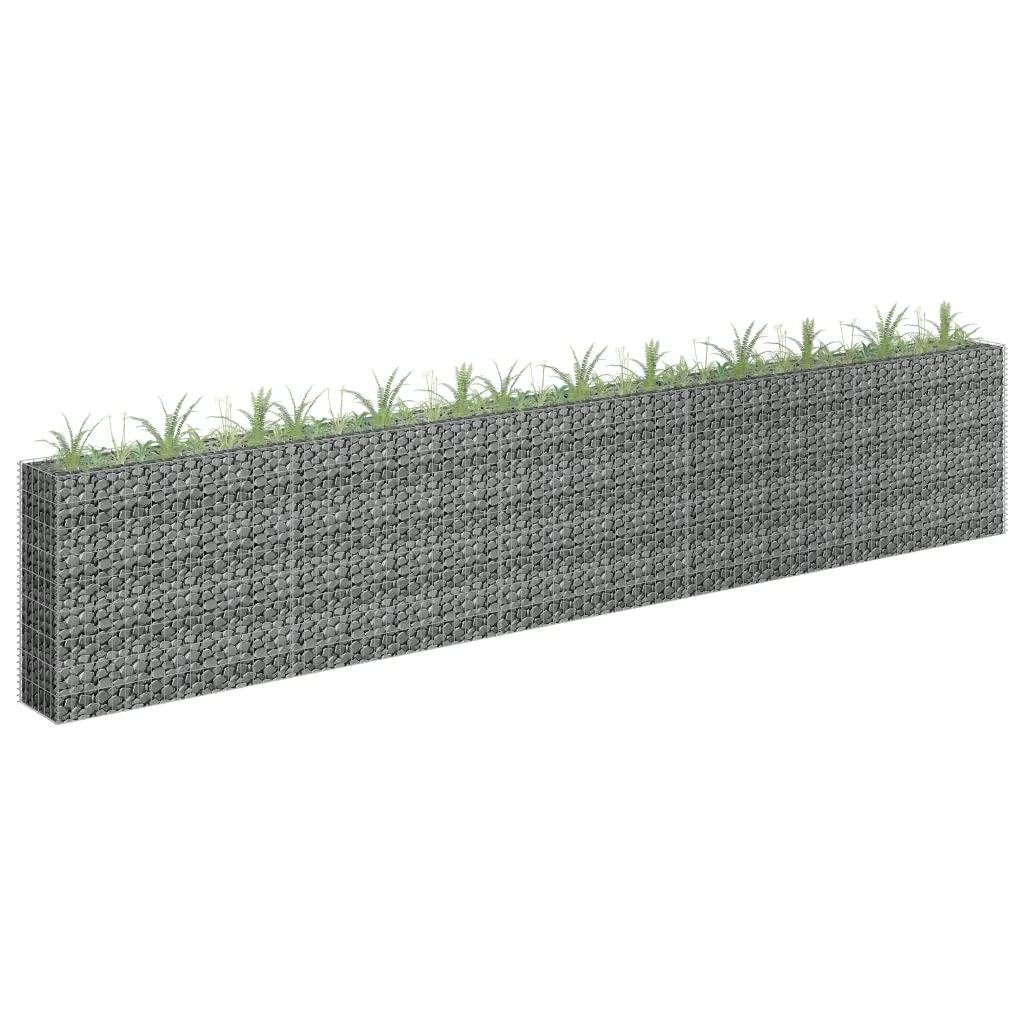 vidaXL Gabion Raised Bed - Galvanized Steel
