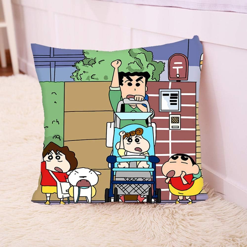 Amazon アニメクレヨンしんちゃん野原しんのすけ枕ランチ休憩枕カバーカバー両面プリントジッパー用ソファリビングルーム寝室寮装飾子供の誕生日プレゼント 16 40x40cm 枕カバー ピローケース オンライン通販