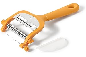 Starfrit 2-in-1 Cheese Slicer - Stainless Steel, Adjustable Wire, Extra Blade, Dishwasher-Safe
