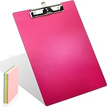 Liushun CB0002M Aluminum Metal Clipboard Stainless Hangable Pen Holder Low-Profile Clip Board Size A4 9"" X 12.6"" With Sticky Note For School O - View #11