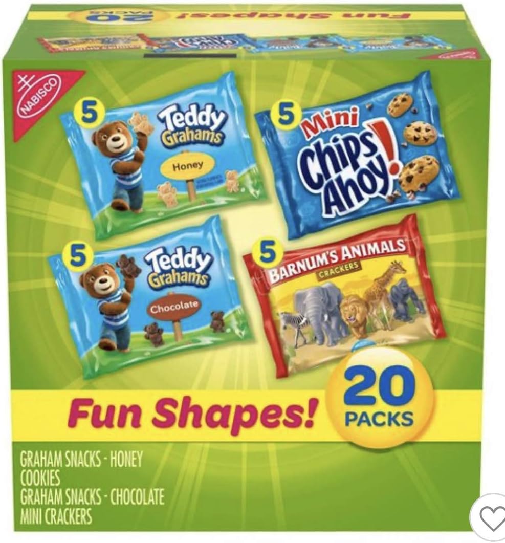 Valentine Edition (Nabisco Fun Shapes Cookies & Crackers Mix - 20ct/1)