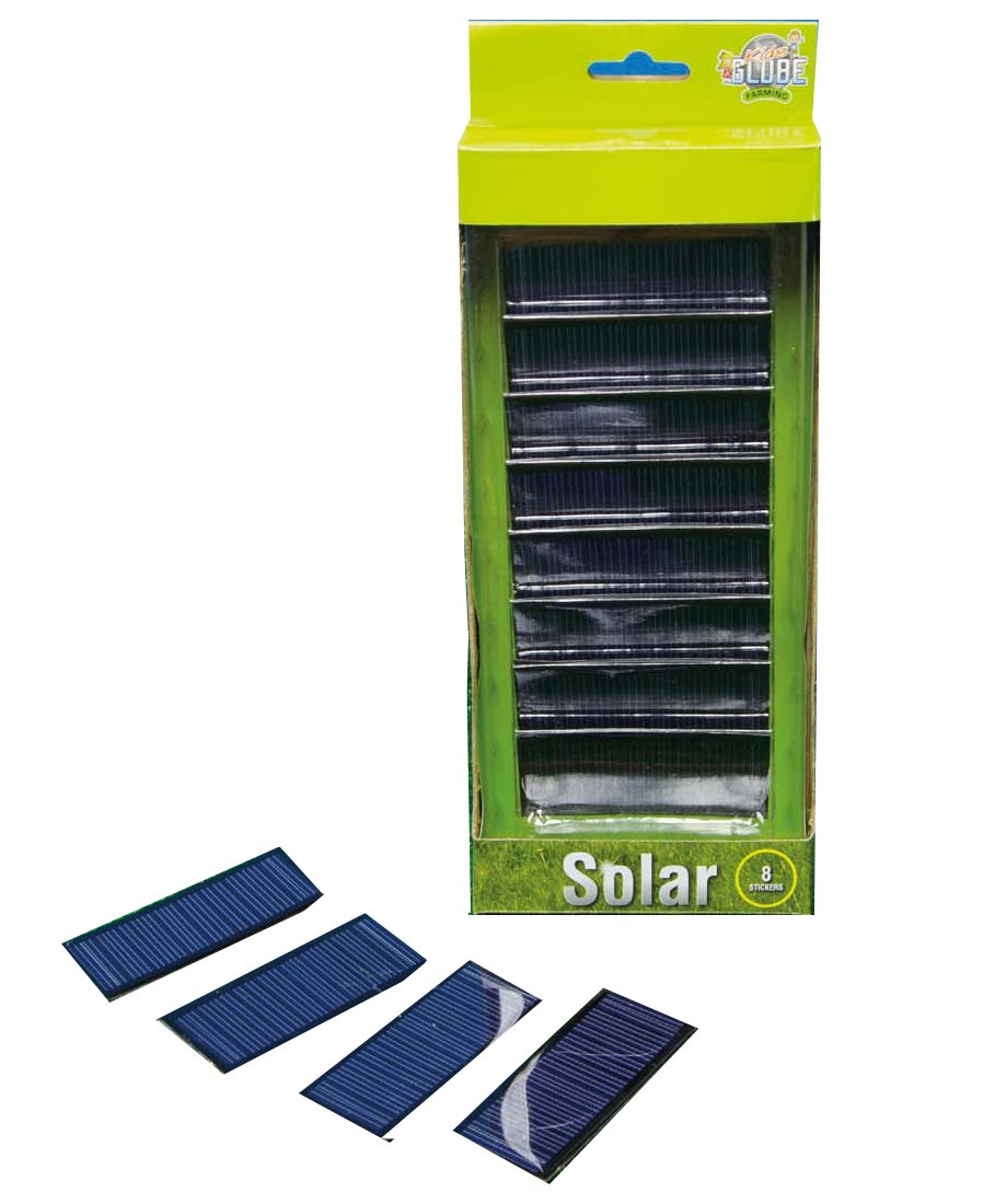 Kids Globe Farming - 8 Solar Panel Stickers - Farm Toys