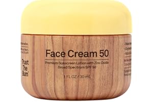Sun Bum SPF 50 Face Cream Sunscreen with Zinc Oxide - Broad Spectrum Moisturizing Facial Sunscreen with Vitamin E - Hawaii 104 Act Compliant (Without Octinoxate & Oxybenzone) - Travel Size - 1 oz
