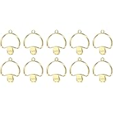 M METERXITY Alloy Open Back Bezel Pendants - Mushroom Shaped Pendants Resin Pressed Flower Craft Bezels Crafts, Apply to DIY Making,