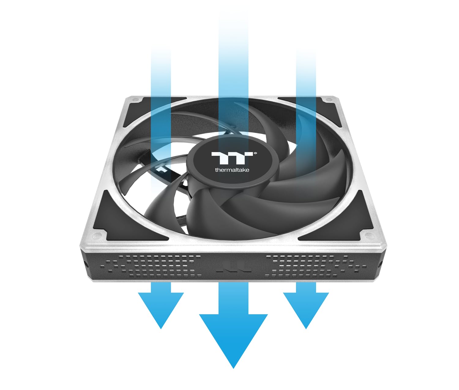 Thermaltake TOUGHFAN EX 120 ARGB Sync (3er-Pack) | PWM-Lüfter für PC | MagForce 2.0 mit magnetischer Kettenverbindung | LCP-Flügel und ARGB-Lichtrahmen | Black 3