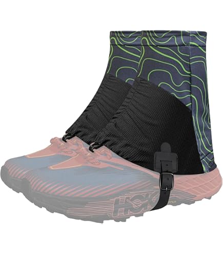 Lightweight Adjustable Leg Gaiters For Hiking - Polyester Ankle Gaiters For Snow, Mud, Sand Protection