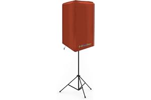 10-Inch PA/DJ Speaker Cover – Brown 420D Polyester with Silver UV50 Coating – Water-Resistant, Protective Bag for Stand-Mount