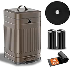 Kopuncare Dog Poop Trash Can Outside, 5L/1.3Gal