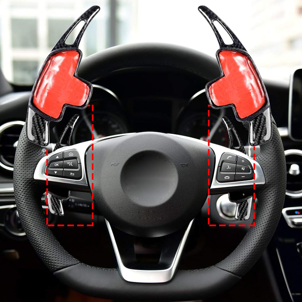 Copri Volante Cucito A Mano In Pelle Microfibra Nero/Rosso - Diametro 38 Cm - Con Ago E Filo