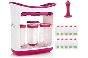 MARLEYS' HOUSE LLC Squeeze Station-Fresh Fruit Juice, Homemade for Infants, Babies, and Toddlers, Dishwasher Safe, and BPA Free By Marley’s House LLC