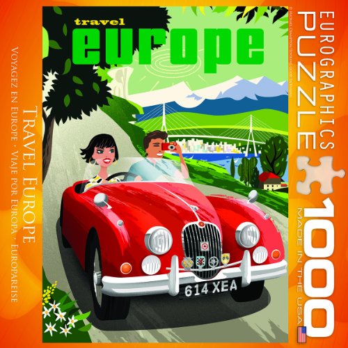 Travel Europe Puzzle, 1000-Piece