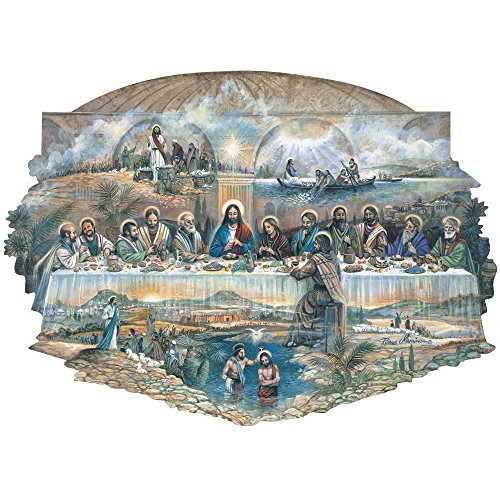 Bits and Pieces - 750 Piece Shaped Jigsaw Puzzle for Adults - The Last Supper - 750 pc Religious Jigsaw by Artist Ruane Manning