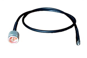 CUSTOM CABLE CONNECTION 25ft N Male to SMA Male Times Microwave Cables LMR240 Ultraflex