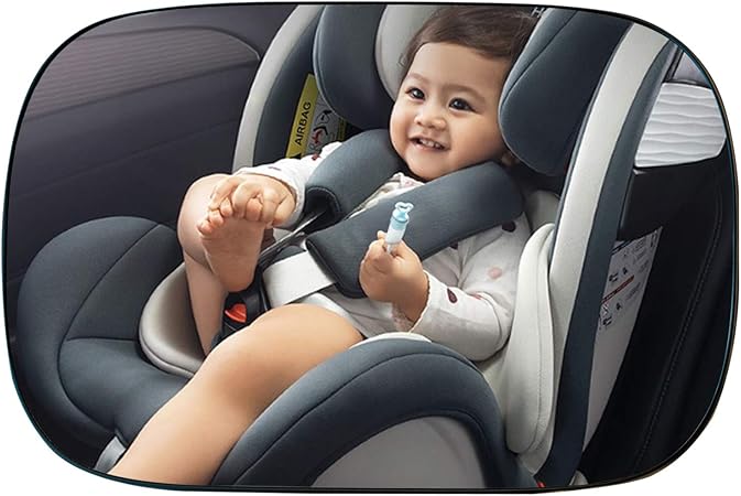 Amazon Co Jp 車用 ベビー インサイト ミラー 車載の赤ちゃんは逆方向に鏡を見ます 高精細赤ちゃん観察ミラー コーティング鏡面 破裂を防ぎます360度回転 凸面鏡 大視野 サイズ 260 160mm 車 バイク