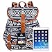 Vbiger Canvas Backpack for Women & Girls Boys Casual Book Bag Sports Daypack (Elephant Blue)