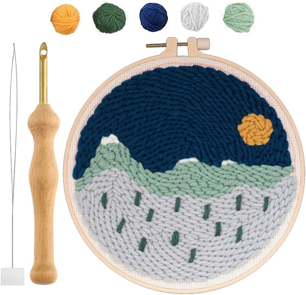 Amazoncom punch needle kit for starter diy punch rug embroidery kit Amazoncom punch needle kit for starter diy punch rug embroidery kit