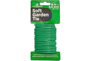 Hydrofarm HGST Soft Tie Garden Ties, Green