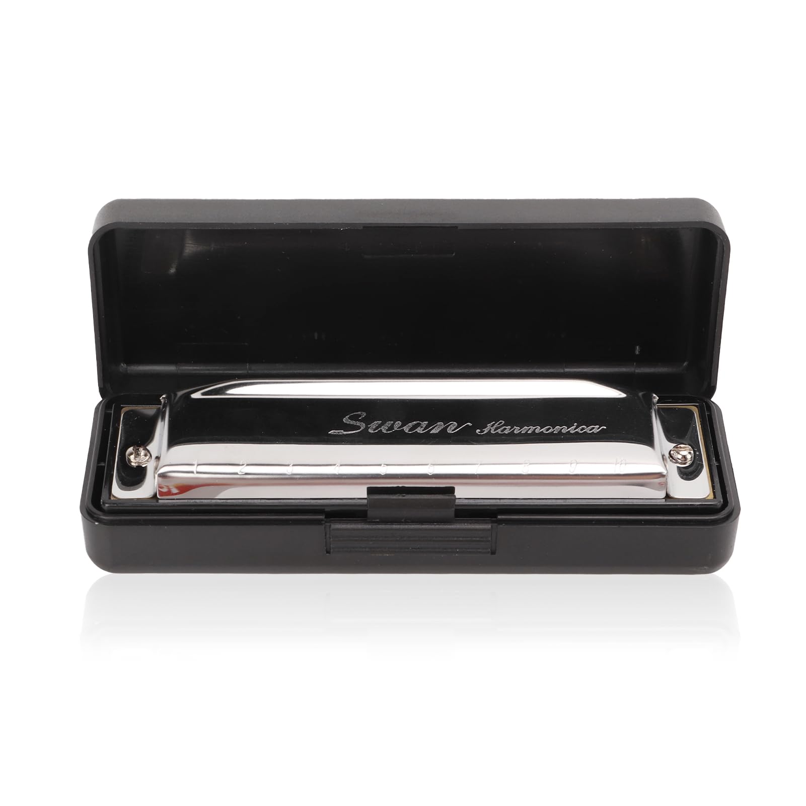 G Key Harmonica,10 Hole 20 Tone Mouth Organ Portable Harmonica Musical Instrument for Professional Player Beginner Adults Kids Students Gift