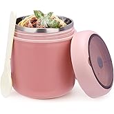 Juome 16oz Kids Thermo for Hot Food - Insulated Vacuum Food Jar Container, Wide Mouth Stainless Steel Soup Thermo Lunch Box f