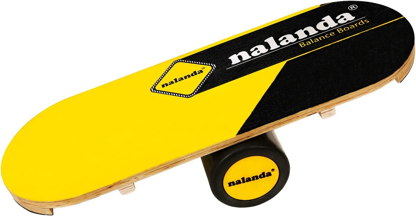 NALANDA Balance Boards Trainer for Balance Training And Exercising, Physical Therapy, Fit Board Improve Core Strength, Abs, Legs, Arms, Ankles and Skills for Wakeboarding, Surfing, and Skateboarding