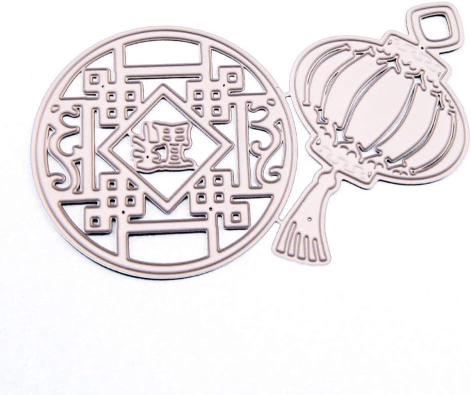 CHIHUOBANG Chinese Red Lantern Metal Embossing Dies Cutting Dies Template Stencil
