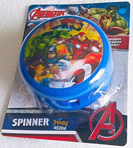 Marvel Avengers Yo-Yo Spinner Featuring Thor Hulk Iron Man Captain America Black Widow (Imperial Toys) Greenbrier Yoyo Superhero