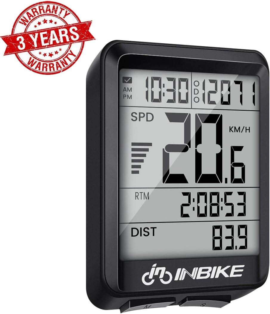 Bike Speedometer, Bike Computer Wireless Multi-Function LCD Backlight Display Bicycle Odometer Perfect Bike Accessories for Cycling