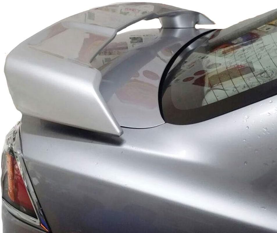 TERMALY Compatible With/Replacement For Trunk Spoiler For Mitsubishi Lancer Wing God 2010 2011 2012 2013 2014 2015 2016, Tail-Free Punching, Car Rear Wing,Abs Spoiler,Quick Installation,Silver-2015