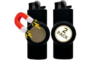 LIGHTER LOCATORS Magnetic Lighter Holder Case Sleeve for BIC Lighters | Strong Magnetic Attachment | Includes Silicone Holder with Magnet | Lighter Not Included