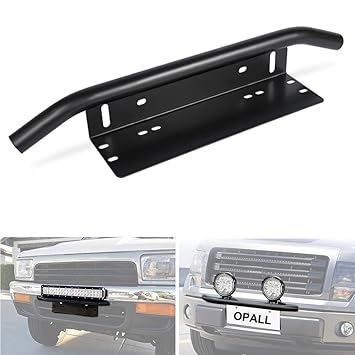 Opall Led Light Bar Mounting Bracket Front License Plate Frame Bracket License Plate Mounting Bracket Holder For Off Road Lights Led Work Lamps Lighting Bars Amazon In Car Motorbike