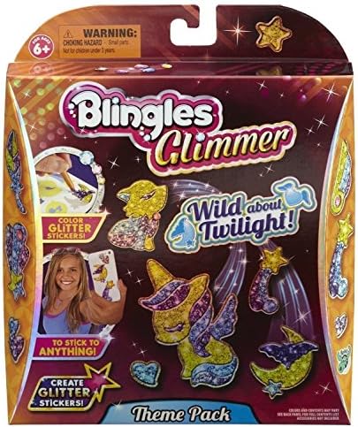 Blingles Toy - Glimmer Theme Pack - Wild About Twilight - Create Glitter Stickers by Blingles